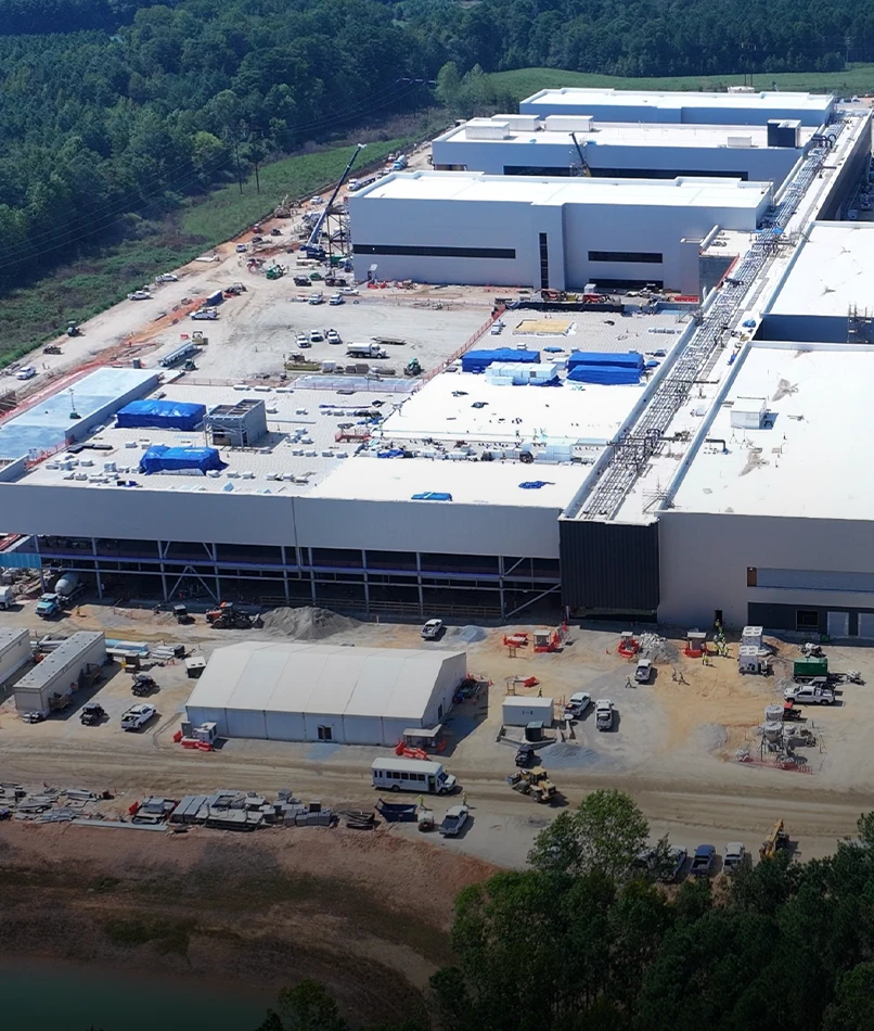 Expansion at our Clayton, North Carolina site
in the US. (photo)